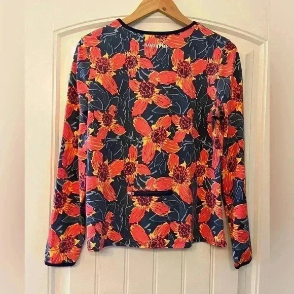 Hang Ten Womens Long Sleeve Rashguard with UPF 50+ Size Large - Picture 6 of 11